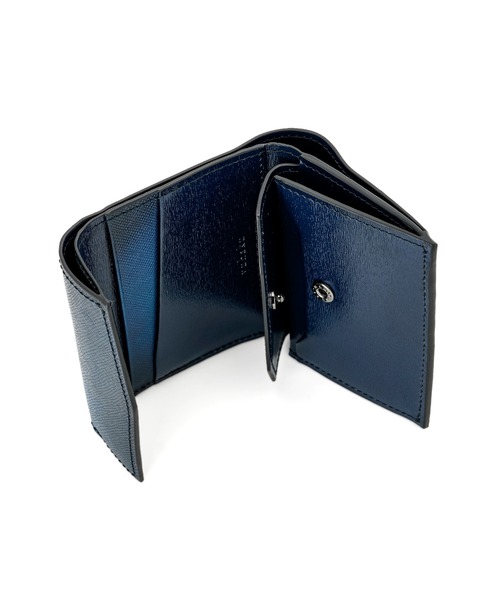 YUHAKU/ユハク」本革 ラウンドファスナー 三つ折り コンパクト