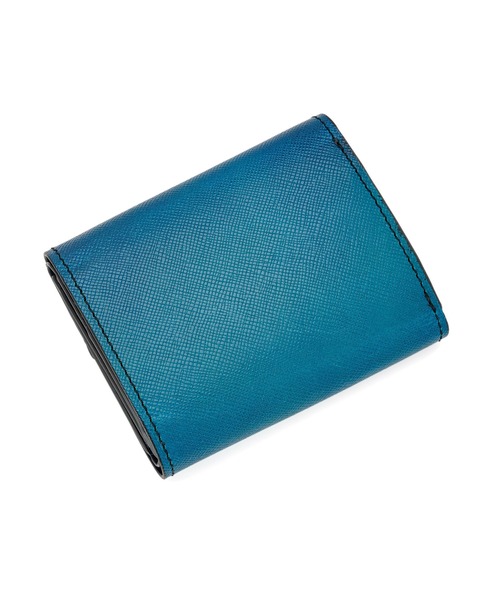 YUHAKU/ユハク」本革 ラウンドファスナー 三つ折り コンパクト