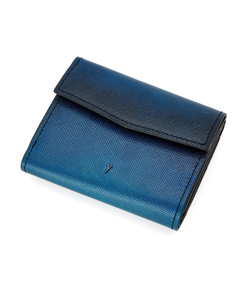 YUHAKU/ユハク」本革 ラウンドファスナー 三つ折り コンパクト