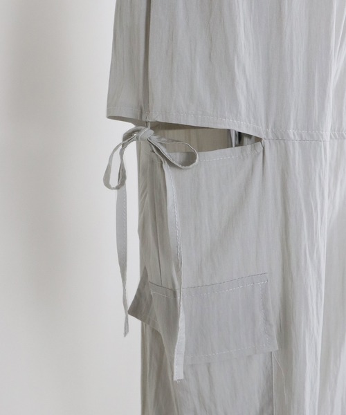 BLUEEAST（ブルーイースト）の「サイドオープンパンツ（カーゴパンツ・レディース・チャコールグレー/ブラック/ホワイト・MEDIUM）」の22枚目の写真