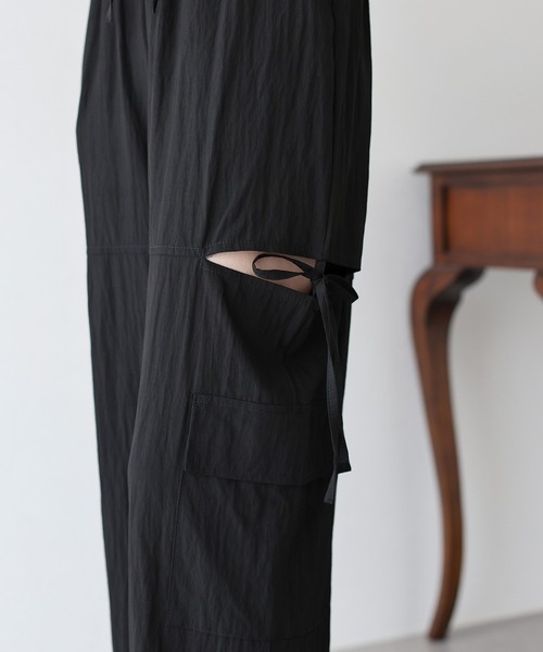 BLUEEAST（ブルーイースト）の「サイドオープンパンツ（カーゴパンツ・レディース・チャコールグレー/ブラック/ホワイト・MEDIUM）」の15枚目の写真