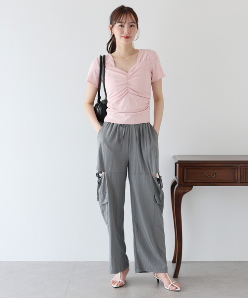 BLUEEAST（ブルーイースト）の「サイドオープンパンツ（カーゴパンツ・レディース・チャコールグレー/ブラック/ホワイト・MEDIUM）」の12枚目の写真