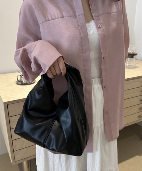 TONE SELECT GOODS(トーンセレクトグッズ)の「urbanfemine./合成皮革ハンドバッグ U7424(ハンドバッグ・レディース・ホワイト/グリーン/ブラック/ブラウン・FREE)」の8枚目の写真