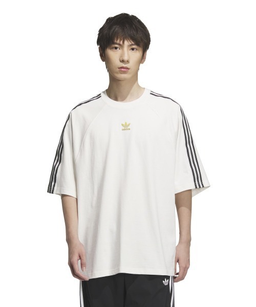 ★adidas OG★TS スポーツTシャツ1★オフホワイト★ アディダス フューチャー アイコン バッジ オブ スポーツ 半袖T
