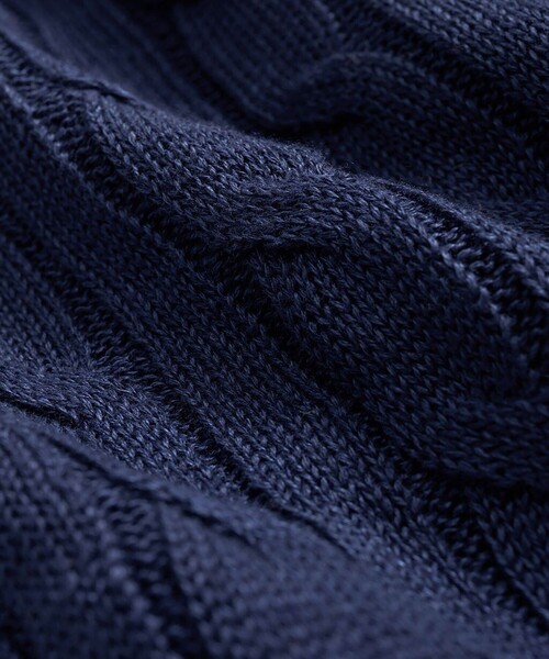 BROOKS BROTHERS（ブルックスブラザーズ）の「リネン　ケーブル　クルーネックセーター（ニット/セーター・メンズ・ネイビー/イエロー/オートミール/パープル・LARGE/MEDIUM/SMALL/X-LARGE）」の11枚目の写真