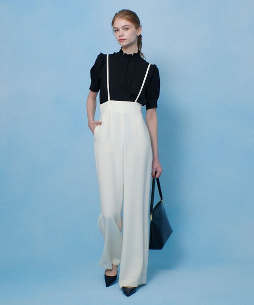 LOULOU WILLOUGHBY プチフリルリボンシャツ 2 ホワイト LOULOU WILLOUGHBY】プチフリルリボンシャツ|allureville