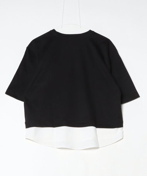 TIGORA(ティゴラ)の「ティゴラ TIGORA UVカットコットンシアーレイヤードTシャツ(Tシャツ/カットソー・レディース・ライトベージュ/ブラック/ベージュ/グレー/スモークピンク・S/M/L/XL)」の6枚目の写真
