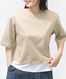 ティゴラ TIGORA UVカットコットンシアーレイヤードTシャツ