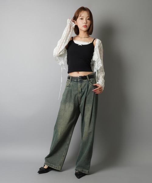 SPINNS(スピンズ)の「レースフリルボレロカーディガン(カーディガン/ボレロ・レディース・ブラック/オフホワイト/アイボリー・ONESIZE)」の16枚目の写真