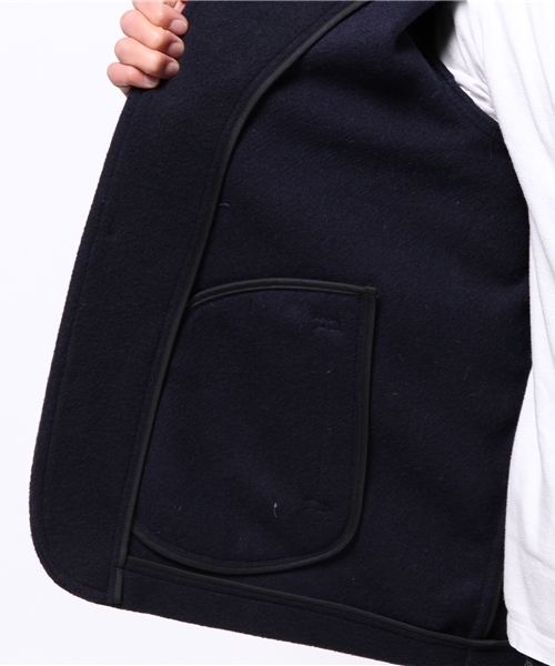 DANTON（ダントン）の「【DANTON×CIAOPANICTYPY】ウールモッサフードコート（ピーコート・メンズ・ネイビー・SMALL/MEDIUM/LARGE）」の10枚目の写真