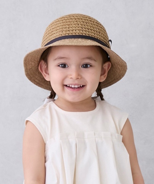 petit main(プティマイン)の「雑材ハット(ハット・キッズ・ベージュ/アイボリー・52cm/54cm/50cm)」の5枚目の写真