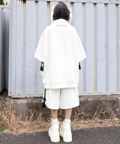 Whinny(ホワイニー)の「Whinny/サマーカリスマニートパンダジャージ(その他アウター・レディース・サックスブルー/ブラック/ホワイト・FREE)」の21枚目の写真