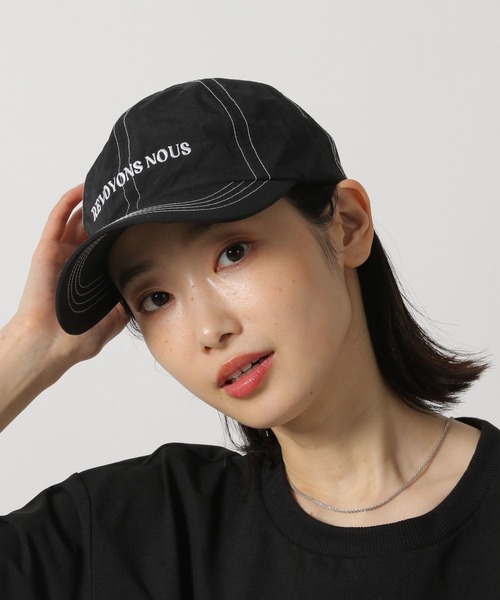 LAKOLE(ラコレ)の「ナイロンロゴ刺繍キャップ / 292082(キャップ・レディース・ブルー/オフホワイト/ブラック・FREE)」の1枚目の写真