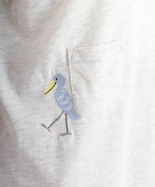 Quelle Chance(ケルシャンス)の「多ポケット刺しゅう5分袖Tシャツ(Tシャツ/カットソー・レディース・チャコール/ライトブルー/チャコールグレー/ライトグリーン系/ホワイト系その他2/オートミール/ネイビー/オフホワイト/ホワイト系その他・M)」の13枚目の写真