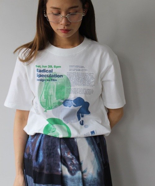 SANSeLF(サンセルフ)の「【SANSeLF】 グラフィックアートプリントTee sanw25s082(Tシャツ/カットソー・レディース・ホワイト/ベージュ/イエロー・FREE)」の6枚目の写真