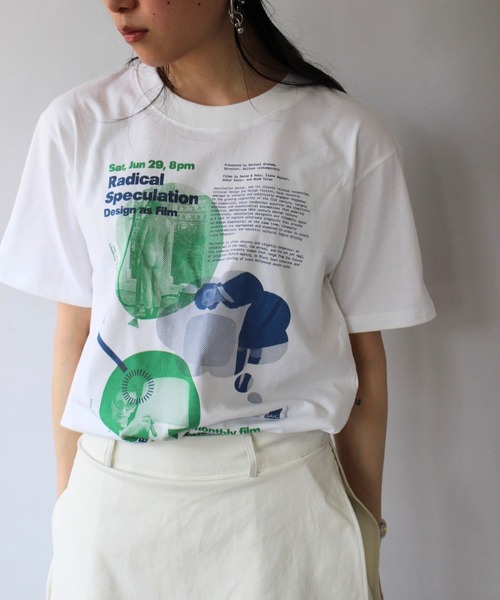 SANSeLF(サンセルフ)の「【SANSeLF】 グラフィックアートプリントTee sanw25s082(Tシャツ/カットソー・レディース・ホワイト/ベージュ/イエロー・FREE)」の7枚目の写真