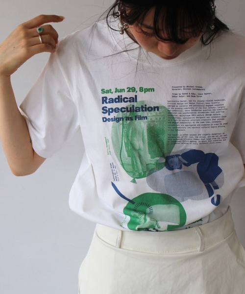 SANSeLF】 グラフィックアートプリントTee sanw25s082（Tシャツ
