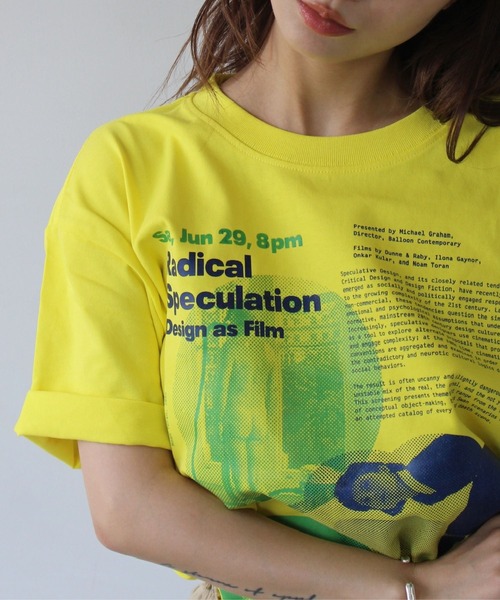 SANSeLF】 グラフィックアートプリントTee sanw25s082（Tシャツ