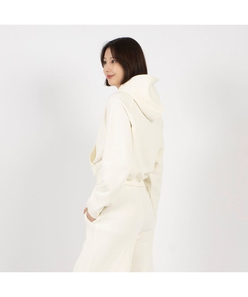 Reebok（リーボック）の「アイコン エレメンツ フーディー / ICON ELEMENTS FT HOODIE（パーカー・レディース・ブラック/アイボリー・XX-LARGE/SMALL/LARGE/X-LARGE/MEDIUM）」の3枚目の写真