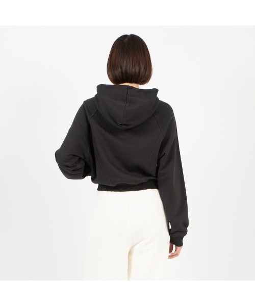 Reebok（リーボック）の「アイコン エレメンツ フーディー / ICON ELEMENTS FT HOODIE（パーカー・レディース・ブラック/アイボリー・XX-LARGE/SMALL/LARGE/X-LARGE/MEDIUM）」の6枚目の写真