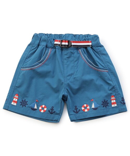 BIT'Z(ビッツ)の「マリン刺繍パンツ(その他パンツ・キッズ・マスタード/ブルー/アイボリー・80/90/95/100/110/120)」の1枚目の写真