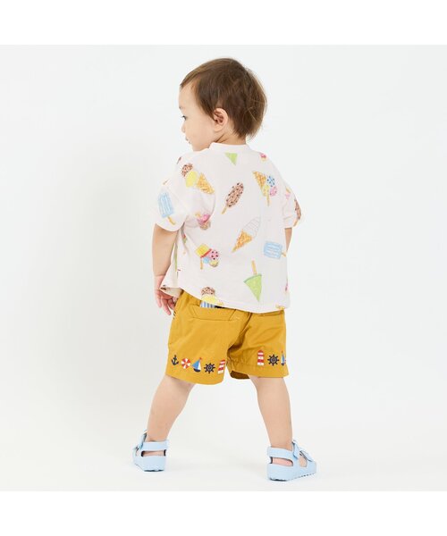 BIT'Z(ビッツ)の「マリン刺繍パンツ(その他パンツ・キッズ・マスタード/ブルー/アイボリー・80/90/95/100/110/120)」の5枚目の写真