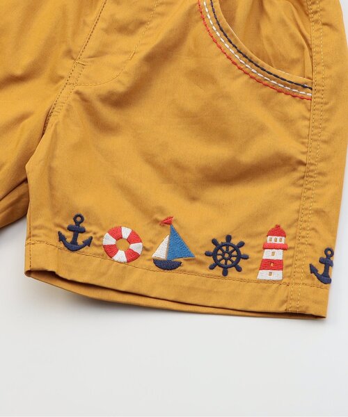 BIT'Z(ビッツ)の「マリン刺繍パンツ(その他パンツ・キッズ・マスタード/ブルー/アイボリー・80/90/95/100/110/120)」の4枚目の写真