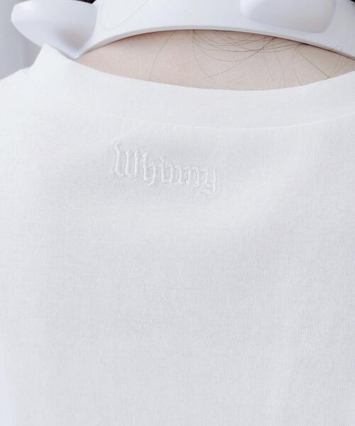 Whinny（ホワイニー）の「Whinny/マイフェイスラブリィティー（Tシャツ/カットソー・レディース・ホワイト/サックスブルー/ブラック・FREE）」の10枚目の写真