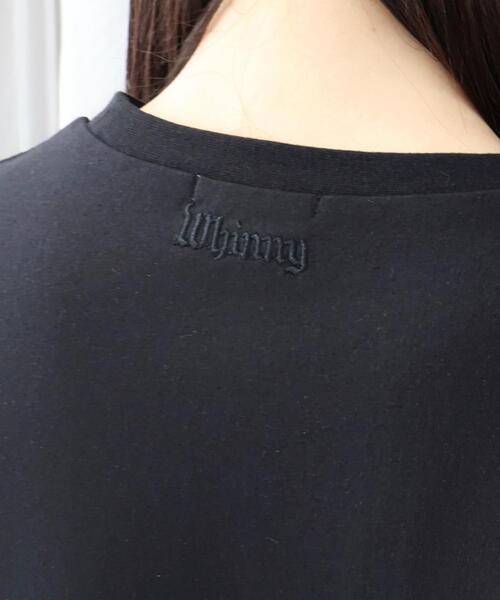 Whinny（ホワイニー）の「Whinny/マイフェイスラブリィティー（Tシャツ/カットソー・レディース・ホワイト/サックスブルー/ブラック・FREE）」の17枚目の写真