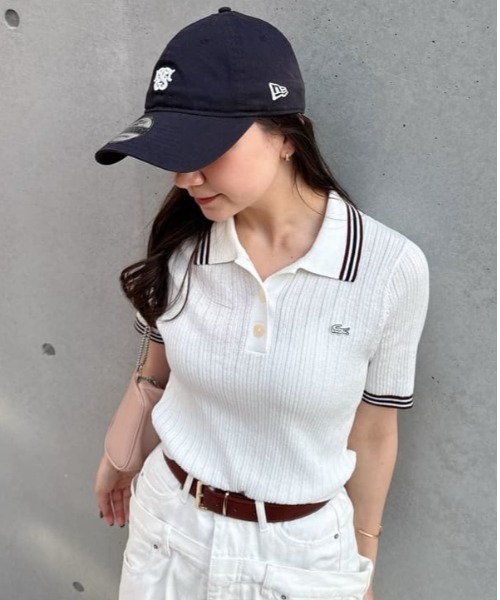 LACOSTE（ラコステ）の「アウトライン配色ハイネックセーター