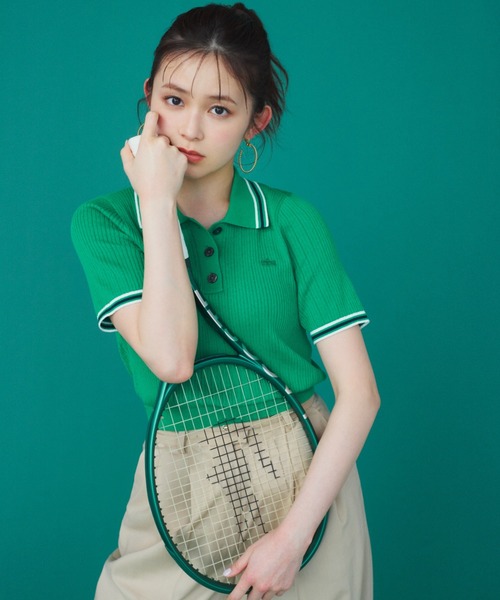 SNIDEL LACOSTE/ポロニット セール】LACOSTE/ポロニット（ニット/セーター）｜LACOSTE