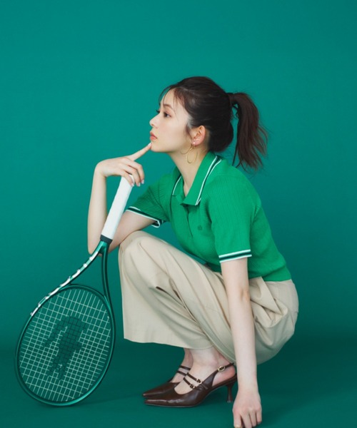 新作新品タグ付き　スナイデル♡ LACOSTE/ポロニット SNIDEL｜LACOSTE/ポロニット | Rakuten Fashion(楽天
