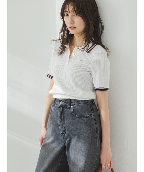 SNIDEL LACOSTE/ポロニット セール】LACOSTE/ポロニット（ニット/セーター）｜LACOSTE