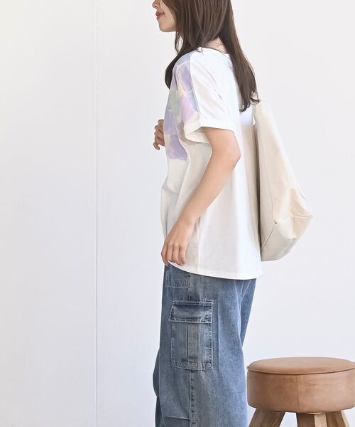 rps（アールピーエス）の「水彩ブロックプリントタックＴシャツ（Tシャツ/カットソー・レディース・その他/オフホワイト・フリー）」の16枚目の写真