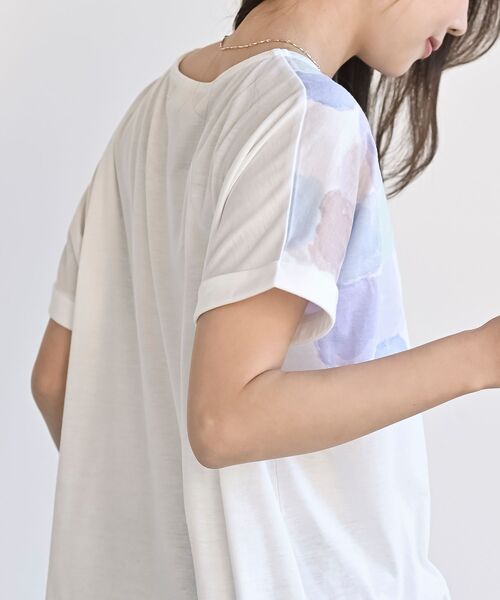 rps（アールピーエス）の「水彩ブロックプリントタックＴシャツ（Tシャツ/カットソー・レディース・その他/オフホワイト・フリー）」の10枚目の写真
