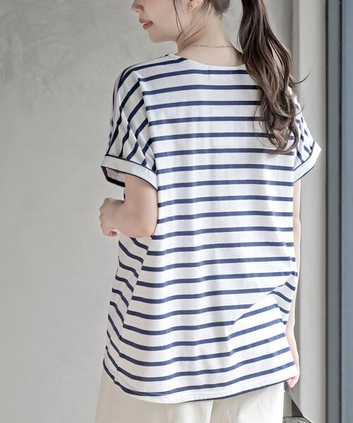 rps（アールピーエス）の「水彩ブロックプリントタックＴシャツ（Tシャツ/カットソー・レディース・その他/オフホワイト・フリー）」の21枚目の写真