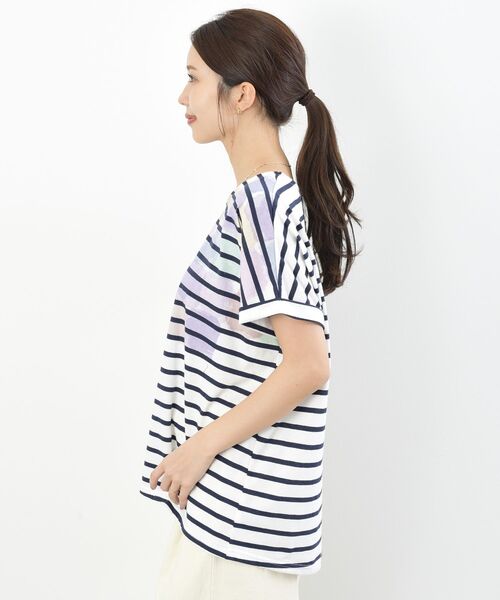 rps（アールピーエス）の「水彩ブロックプリントタックＴシャツ（Tシャツ/カットソー・レディース・その他/オフホワイト・フリー）」の19枚目の写真