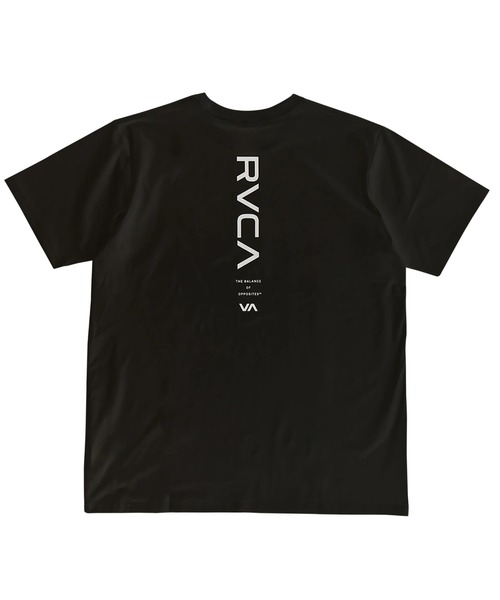 RVCA（ルーカ）の「RVCA メンズ RVCA ESCAPE SFST サーフTシャツ 【2025年夏モデル】/ルーカロゴUVケア半袖ラッシュガード（水着）（ラッシュガード・メンズ・ブラック/ホワイト・SMALL/MEDIUM/LARGE）」の2枚目の写真