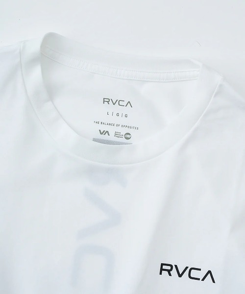 RVCA（ルーカ）の「RVCA メンズ RVCA ESCAPE SFST サーフTシャツ 【2025年夏モデル】/ルーカロゴUVケア半袖ラッシュガード（水着）（ラッシュガード・メンズ・ブラック/ホワイト・SMALL/MEDIUM/LARGE）」の6枚目の写真