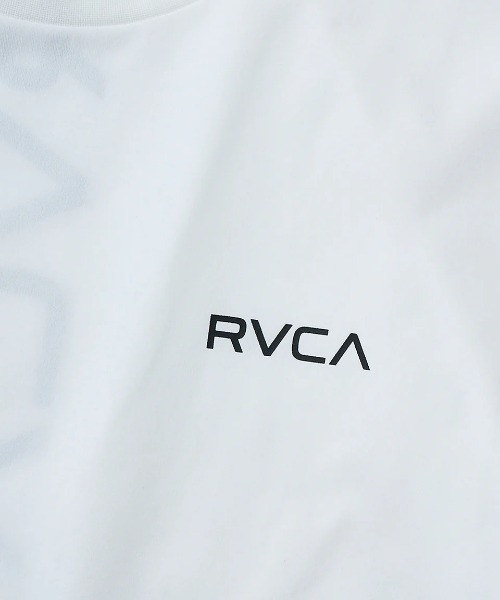 RVCA（ルーカ）の「RVCA メンズ RVCA ESCAPE SFST サーフTシャツ 【2025年夏モデル】/ルーカロゴUVケア半袖ラッシュガード（水着）（ラッシュガード・メンズ・ブラック/ホワイト・SMALL/MEDIUM/LARGE）」の5枚目の写真