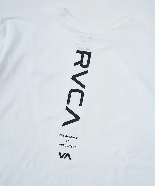 RVCA（ルーカ）の「RVCA メンズ RVCA ESCAPE SFST サーフTシャツ 【2025年夏モデル】/ルーカロゴUVケア半袖ラッシュガード（水着）（ラッシュガード・メンズ・ブラック/ホワイト・SMALL/MEDIUM/LARGE）」の4枚目の写真