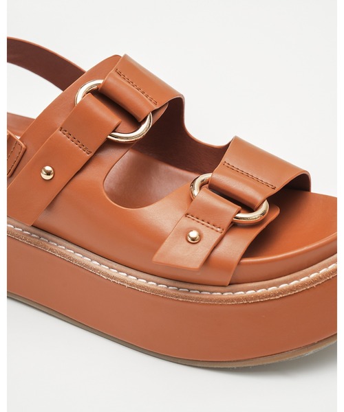 ボリュームソール リングバックル サンダル（サンダル）｜Emma Francis