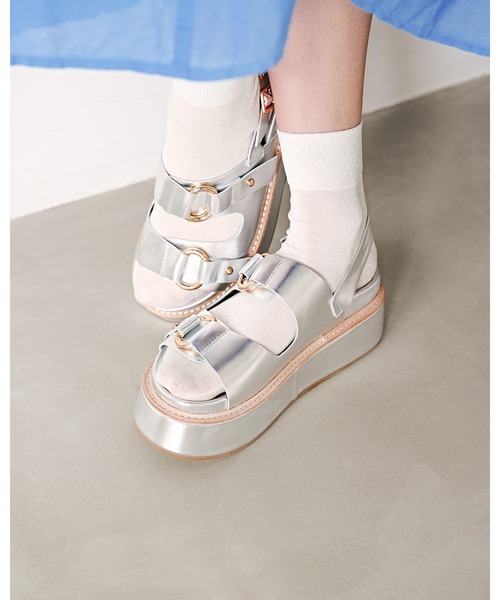 ボリュームソール リングバックル サンダル（サンダル）｜Emma Francis