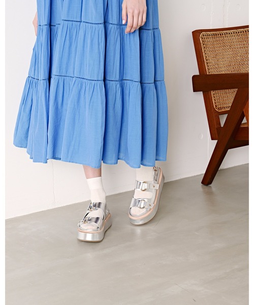 ボリュームソール リングバックル サンダル（サンダル）｜Emma Francis