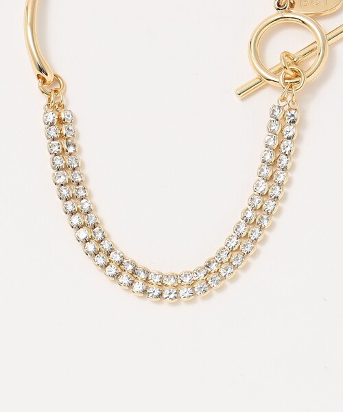 BEAUTY&YOUTH UNITED ARROWS(ビューティーアンドユースユナイテッドアローズ)の「ビジュー×メタルカーブ ブレスレット(ブレスレット・レディース・シルバー/ゴールド・FREE)」の4枚目の写真