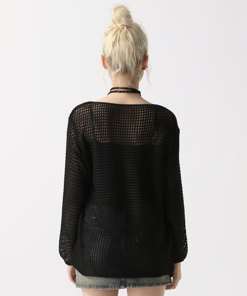 FOREVER 21（フォーエバー トゥエンティーワン）の「【2025SS】メッシュルーズニットプルオーバー（ニット/セーター・レディース・ブラック/ナチュラル/ブラウン・FREE）」の22枚目の写真