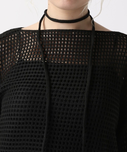 FOREVER 21（フォーエバー トゥエンティーワン）の「【2025SS】メッシュルーズニットプルオーバー（ニット/セーター・レディース・ブラック/ナチュラル/ブラウン・FREE）」の20枚目の写真