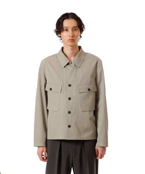 ATTACHMENT（アタッチメント）の「コットン ニドムクロス M-43ジャケット / CO NIDOM CLOTH M-43 JACKET（ミリタリージャケット・メンズ・ブラック/カーキ系・3/2/1）」の2枚目の写真