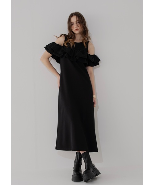 glanny 完売品　オフショルワンピース　Sサイズ　ブラック オフショルダーワンピース（ワンピース）｜Glanny（グランニー