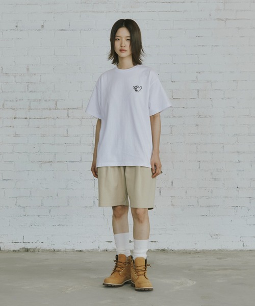 tシャツ A'GEM/9 × .kom 「ROMANTIC CROWN/ロマンティック クラウン」Flame Heart T-Shirt/ フレームハ A'GEM/9 × .kom 『ROMANTIC CROWN/ロマンティック クラウン